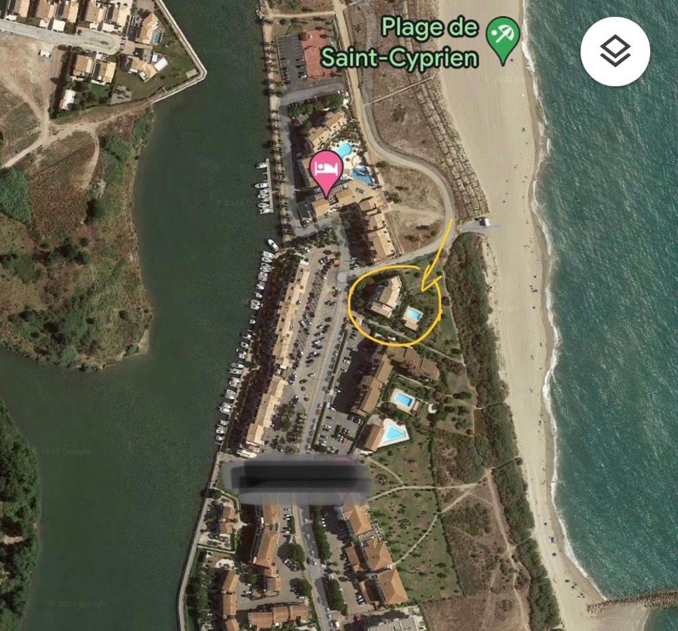 Appartement Entre La Lagune Et La Mer Avec Piscine, Direct Plage, Vue Partielle Mer Saint-Cyprien  Exteriör bild