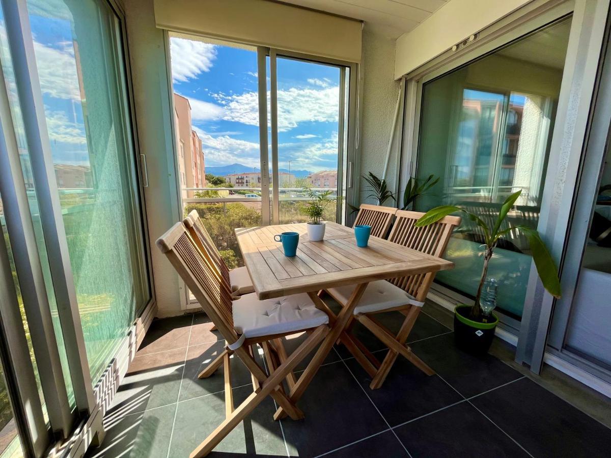 Appartement Entre La Lagune Et La Mer Avec Piscine, Direct Plage, Vue Partielle Mer Saint-Cyprien  Exteriör bild