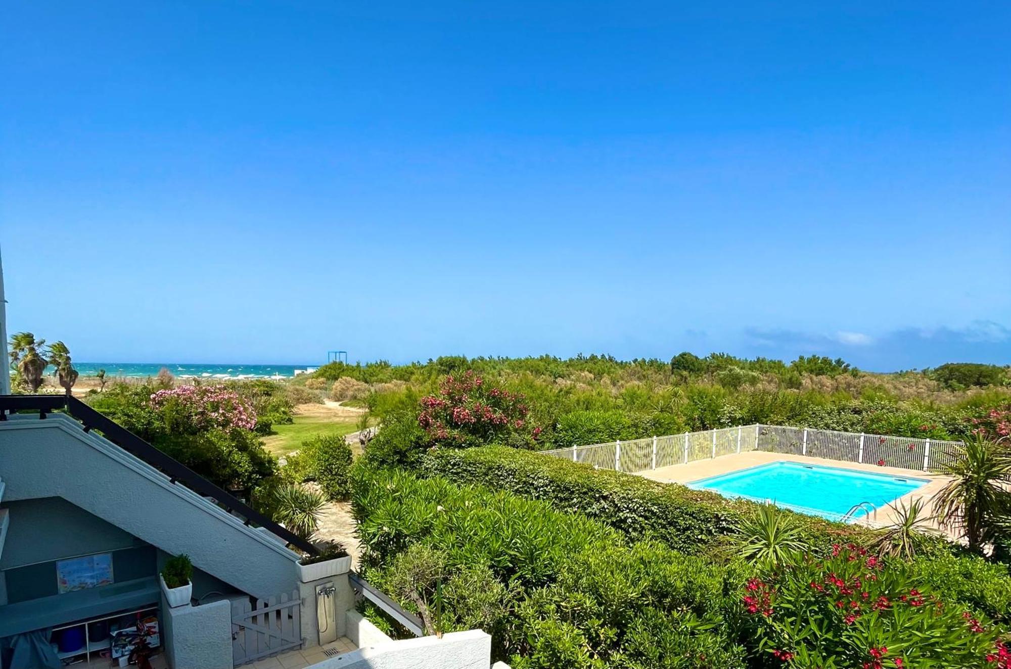 Appartement Entre La Lagune Et La Mer Avec Piscine, Direct Plage, Vue Partielle Mer Saint-Cyprien  Exteriör bild